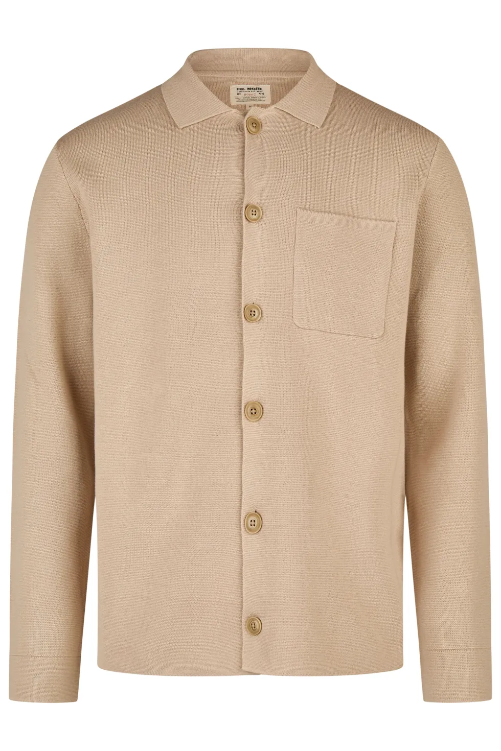 NICLAS - Langarm Herren Overshirt, gestrickt